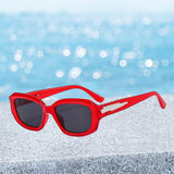 Maxbell Classic Sunglasses Comfortable Frame Unisex for Outdoor Biking Camping Red with Gray