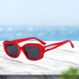 Maxbell Classic Sunglasses Comfortable Frame Unisex for Outdoor Biking Camping Red with Gray