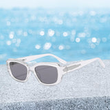 Maxbell Classic Sunglasses Comfortable Frame Unisex for Outdoor Biking Camping Clear Light Gray