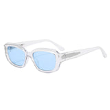 Maxbell Classic Sunglasses Comfortable Frame Unisex for Outdoor Biking Camping Clear Blue