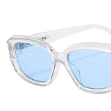 Maxbell Classic Sunglasses Comfortable Frame Unisex for Outdoor Biking Camping Clear Blue