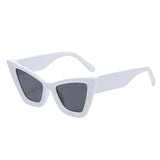 Maxbell Stylish Sunglasses Eyewear Eyeglasses Unisex for Travel Driving Fishing White