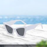 Maxbell Stylish Sunglasses Eyewear Eyeglasses Unisex for Travel Driving Fishing White