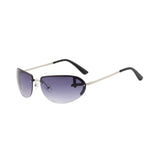 Maxbell Fashion Sunglasses Metal Frame Women Sun Glasses for Holidays Beach Argent Gray