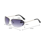 Maxbell Fashion Sunglasses Metal Frame Women Sun Glasses for Holidays Beach Argent Gray