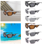 Maxbell Cat Eye Sunglasses Sun Glasses Men Women Comfortable for Beach Black Gray