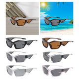 Maxbell Cat Eye Sunglasses Sun Glasses Men Women Comfortable for Beach Black Gray