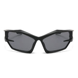 Maxbell Cat Eye Sunglasses Sun Glasses Men Women Comfortable for Beach Black Gray