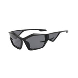 Maxbell Cat Eye Sunglasses Sun Glasses Men Women Comfortable for Beach Black Gray