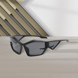 Maxbell Cat Eye Sunglasses Sun Glasses Men Women Comfortable for Beach Black Gray