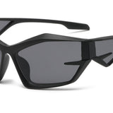 Maxbell Cat Eye Sunglasses Sun Glasses Men Women Comfortable for Beach Black Gray