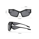Maxbell Cat Eye Sunglasses Sun Glasses Men Women Comfortable for Beach Black Gray