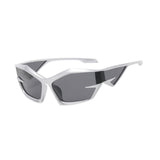 Maxbell Cat Eye Sunglasses Sun Glasses Men Women Comfortable for Beach Argent Gray