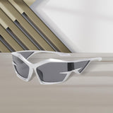 Maxbell Cat Eye Sunglasses Sun Glasses Men Women Comfortable for Beach Argent Gray