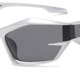 Maxbell Cat Eye Sunglasses Sun Glasses Men Women Comfortable for Beach Argent Gray