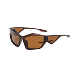 Maxbell Cat Eye Sunglasses Sun Glasses Men Women Comfortable for Beach Brown