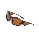 Maxbell Cat Eye Sunglasses Sun Glasses Men Women Comfortable for Beach Brown