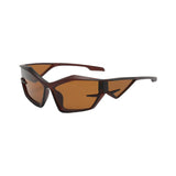 Maxbell Cat Eye Sunglasses Sun Glasses Men Women Comfortable for Beach Brown