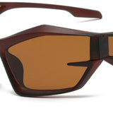 Maxbell Cat Eye Sunglasses Sun Glasses Men Women Comfortable for Beach Brown