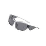 Maxbell Cat Eye Sunglasses Sun Glasses Men Women Comfortable for Beach Clear Gray