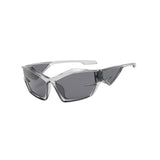 Maxbell Cat Eye Sunglasses Sun Glasses Men Women Comfortable for Beach Clear Gray
