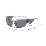 Maxbell Cat Eye Sunglasses Sun Glasses Men Women Comfortable for Beach Clear Gray