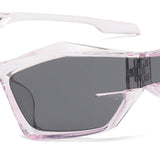 Maxbell Cat Eye Sunglasses Sun Glasses Men Women Comfortable for Beach Clear Purple