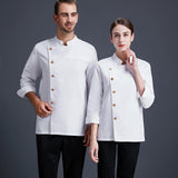 Maxbell Men Women Chef Coat Jacket Cooking Uniform Waiter Apparel Restaurant XL White