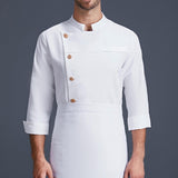 Maxbell Men Women Chef Coat Jacket Cooking Uniform Waiter Apparel Restaurant XL White