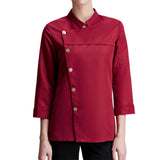 Maxbell Men Women Chef Coat Jacket Cooking Uniform Waiter Apparel Restaurant M Red