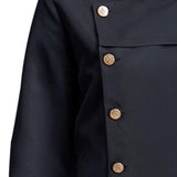 Maxbell Men Women Chef Coat Jacket Cooking Uniform Waiter Apparel Restaurant L Black