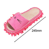 Maxbell Lazy Mop Slippers Washable Women Men Comfortable Shoes for Bedroom Bathroom Rose Red