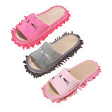 Maxbell Lazy Mop Slippers Washable Women Men Comfortable Shoes for Bedroom Bathroom Rose Red