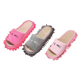 Maxbell Lazy Mop Slippers Washable Women Men Comfortable Shoes for Bedroom Bathroom Rose Red