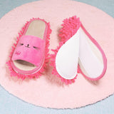 Maxbell Lazy Mop Slippers Washable Women Men Comfortable Shoes for Bedroom Bathroom Rose Red