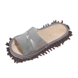 Maxbell Lazy Mop Slippers Washable Women Men Comfortable Shoes for Bedroom Bathroom Gray