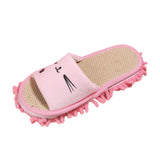 Maxbell Lazy Mop Slippers Washable Women Men Comfortable Shoes for Bedroom Bathroom Pink