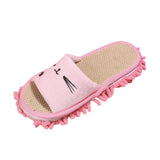 Maxbell Lazy Mop Slippers Washable Women Men Comfortable Shoes for Bedroom Bathroom Pink