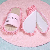 Maxbell Lazy Mop Slippers Washable Women Men Comfortable Shoes for Bedroom Bathroom Pink