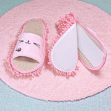 Maxbell Lazy Mop Slippers Washable Women Men Comfortable Shoes for Bedroom Bathroom Pink