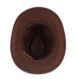 Maxbell Cowboy Hat Wide Brim Casual Cowgirl Hat for Men Autumn Costume Accessories Coffee