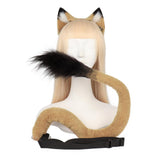 Maxbell Lion Ear and Tail Set Animal Ears Hair Clip for Halloween Fancy Dress