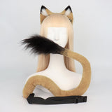 Maxbell Lion Ear and Tail Set Animal Ears Hair Clip for Halloween Fancy Dress