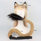 Maxbell Lion Ear and Tail Set Animal Ears Hair Clip for Halloween Fancy Dress