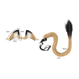 Maxbell Lion Ear and Tail Set Animal Ears Hair Clip for Halloween Fancy Dress