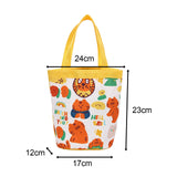 Maxbell Women Girls Canvas Bucket Bag Casual Handbags Purse Top Handle Satchel Yellow