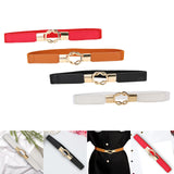 Maxbell Fashion Women Belt Wide Waistband Casual Waist Chain Party Dress PU Leather red