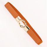 Maxbell Fashion Women Belt Wide Waistband Casual Waist Chain Party Dress PU Leather camel