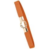 Maxbell Fashion Women Belt Wide Waistband Casual Waist Chain Party Dress PU Leather camel