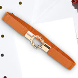 Maxbell Fashion Women Belt Wide Waistband Casual Waist Chain Party Dress PU Leather camel